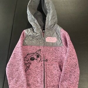 Star Wars Kids Hoodie in Pink and Gray
